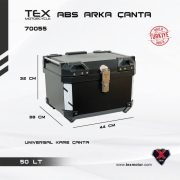 TEX 70055 ABS 50 Litre Siyah Arka Çanta - Görsel 6