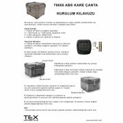 TEX 70055 ABS 50 Litre Siyah Arka Çanta - Görsel 7